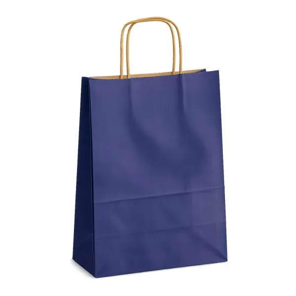 Lacivert Kağıt Çanta Büyük Boy (31x25 cm)