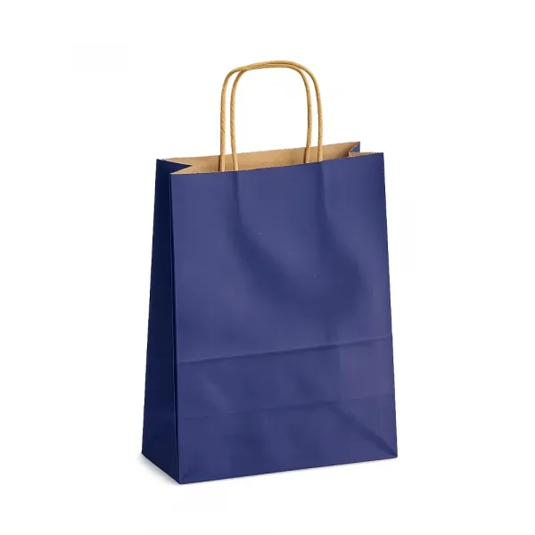 Lacivert Kağıt Çanta (18x24 cm)