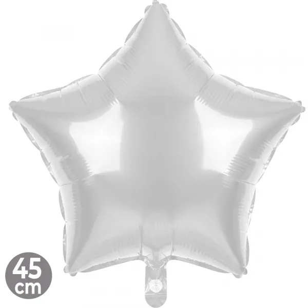 Yıldız Folyo Balon Beyaz (45 cm)