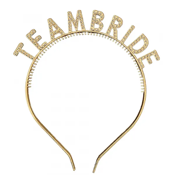 Team Bride Bekarlığa Veda Taç Gold