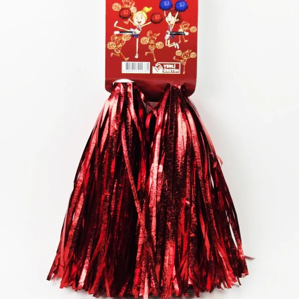 Kırmızı Gösteri Ponponu 2’li Set