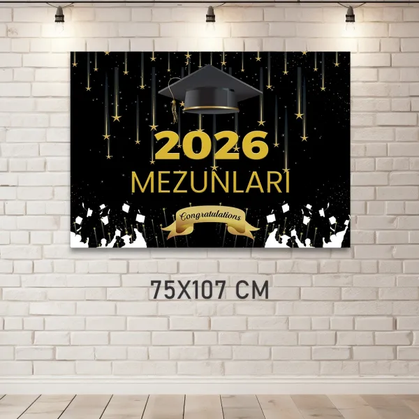 Mezuniyet Arka Fon Afişi (75x107 cm)
