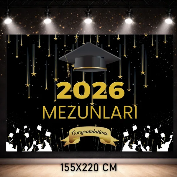 Mezuniyet Arka Fon Afişi (155x220 cm)