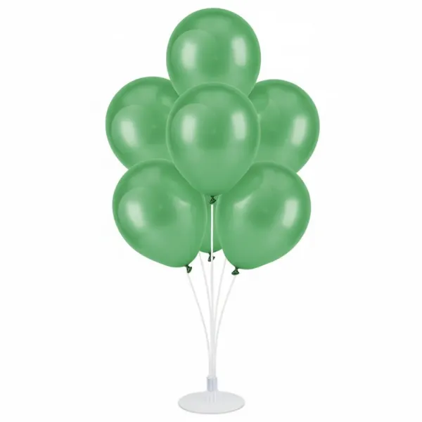 Balon Standı + Yeşil Metalik Balon