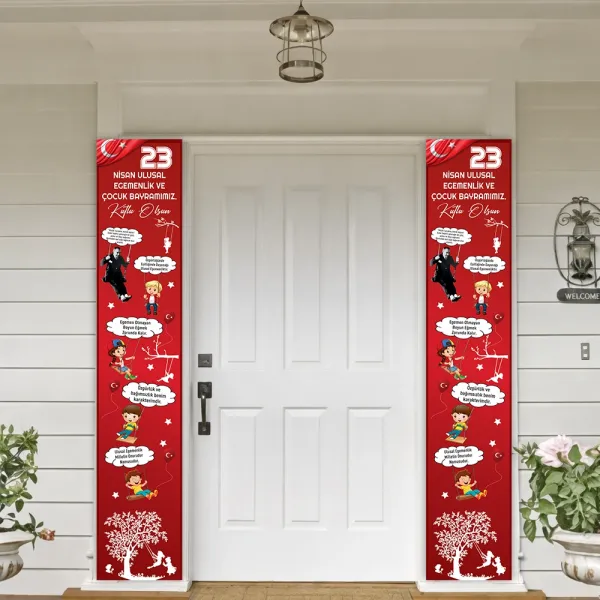 23 Nisan Asma Afiş (2li - 155x30 cm)