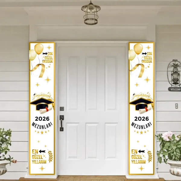 2026 Mezunları Asma Afiş (2li - 155x30 cm)