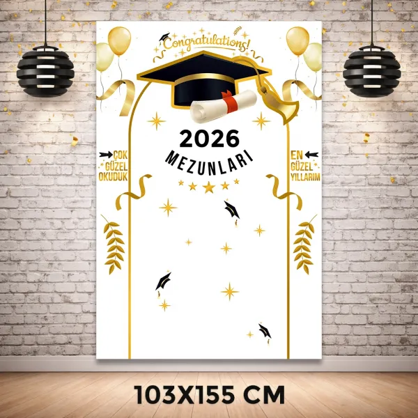 2026 Mezunları Hatırası Afişi (103x155 cm)