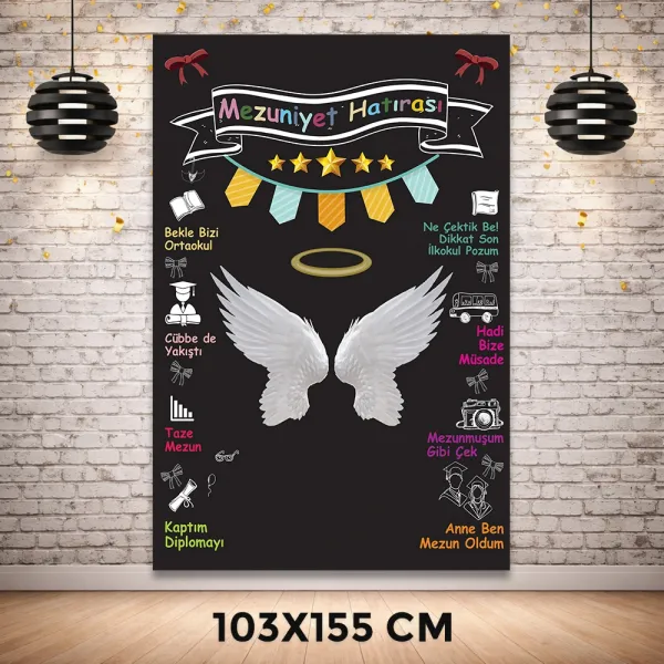 İlkokul Mezuniyet Hatıra Afişi (103x155 cm)