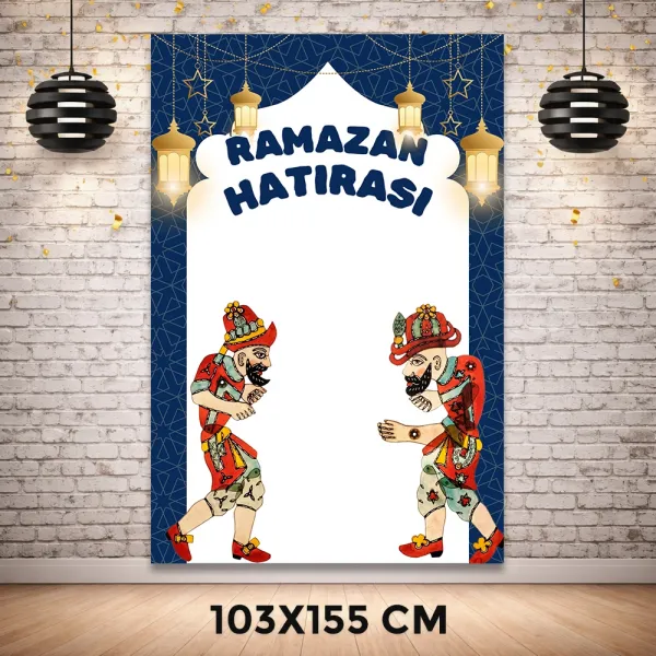 Ramazan Hatırası Afişi Mavi (103x155 cm)
