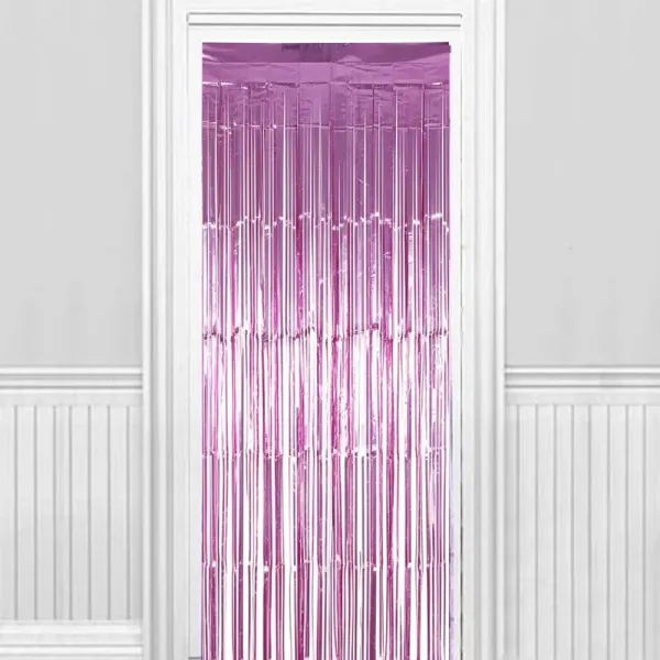 Parlak Duvar ve Kapı Perdesi Lavanta Pembe (100x200 cm)