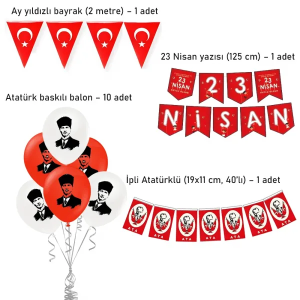 23 Nisan Sınıf Süsleme Seti