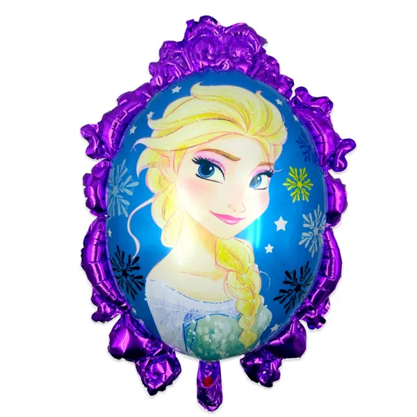 Frozen Elsa Folyo Balon Mor Çerçeveli (70x55 cm)