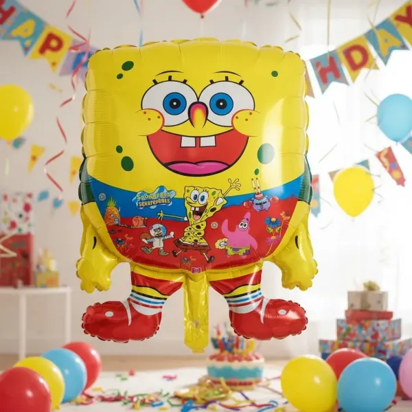 Sünger Bob Folyo Balon (56x42 cm)