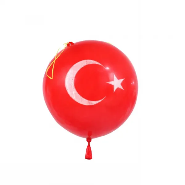 Ay Yıldız Baskılı Punch Balon 45 cm (5 Adet)