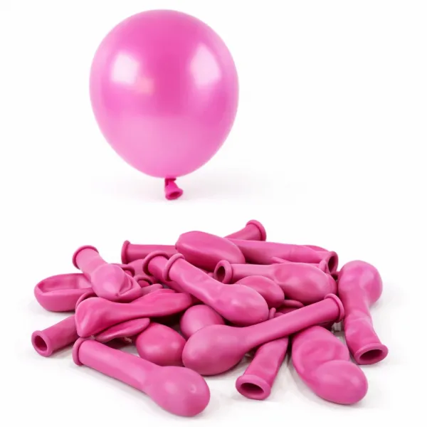 5 inch Mini Fuşya Pastel Balon (10 Adet)