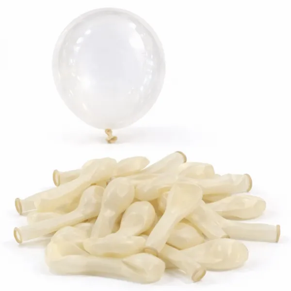 5 inch Mini Şeffaf Pastel Balon (10 Adet)