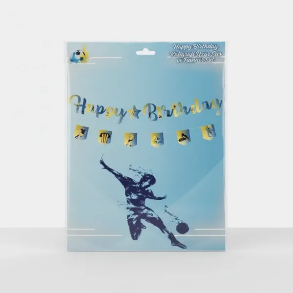 Sarı Lacivert Taraftar Dekor Süs Seti