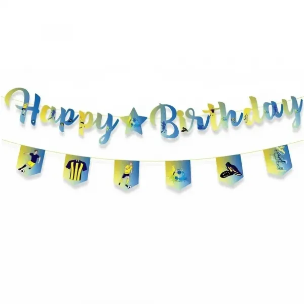 Sarı Lacivert Taraftar Dekor Süs Seti