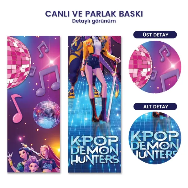 K-pop Demon Hunters Asma Afiş (2li - 155x30 cm)
