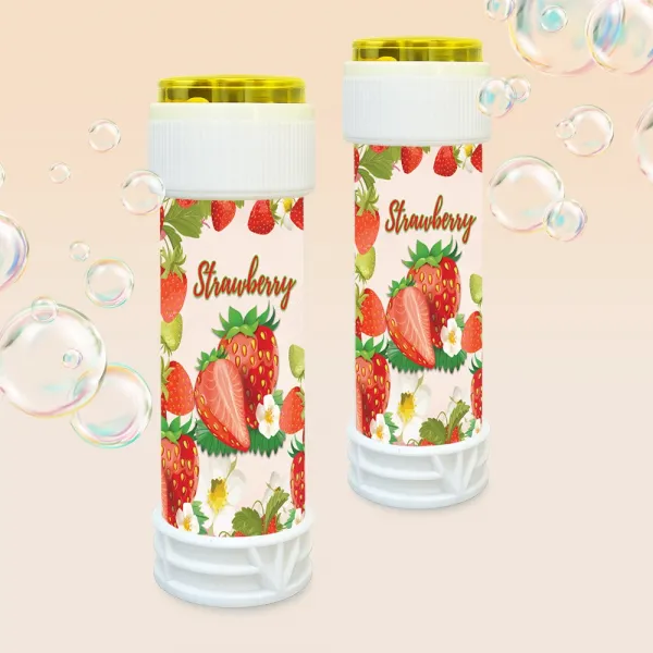 Çilek Temalı Köpük Baloncuk (2 Adet)