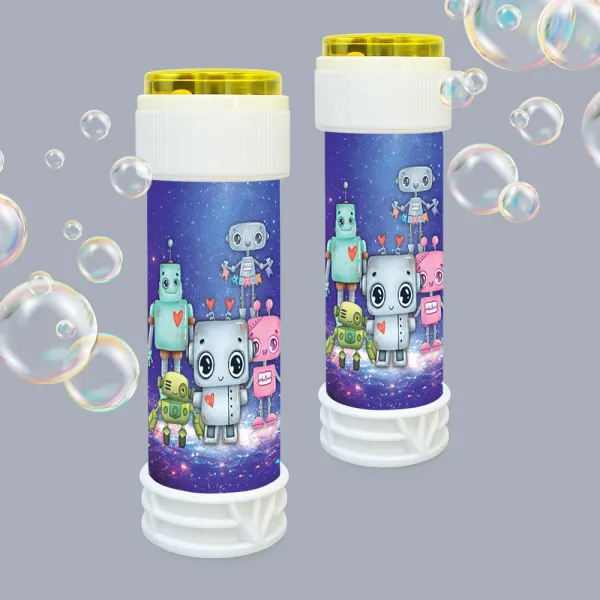 Robot Temalı Köpük Baloncuk (2 Adet)