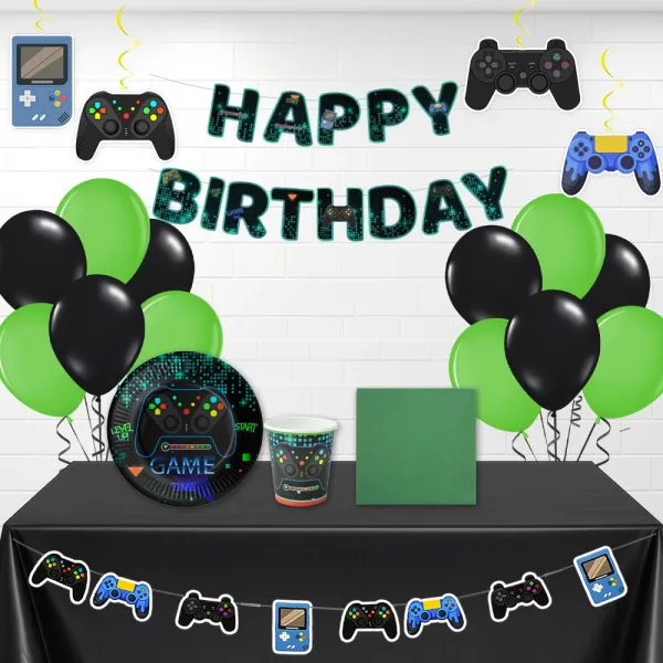 Oyun Konsolu Doğum Günü Parti Seti (8 Kişilik)