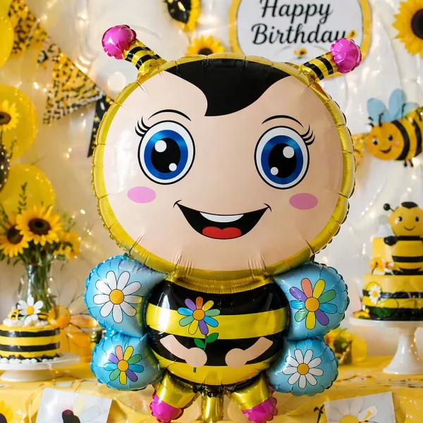 Arı Folyo Balon Sarı (75x50 cm)