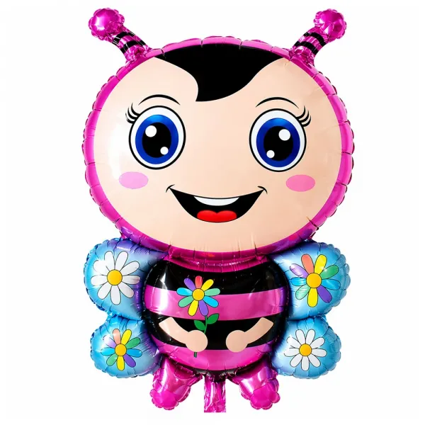 Arı Folyo Balon Pembe (75x50 cm)