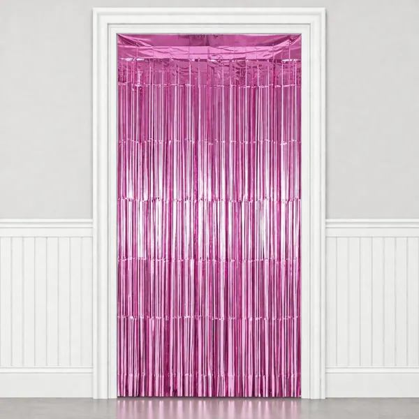 Parlak Duvar ve Kapı Perdesi Pembe (100x200 cm)
