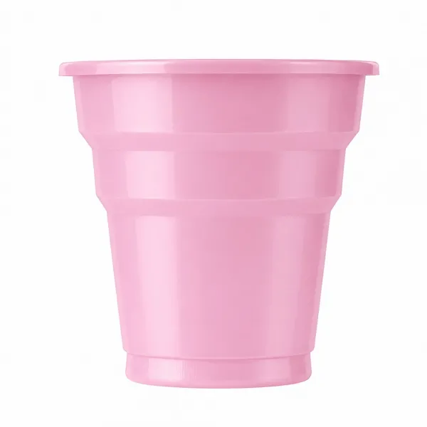 Pembe Plastik Bardak Lüks (25 adet)