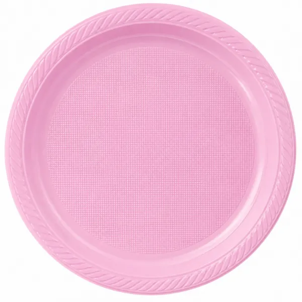 Pembe Plastik Tabak Lüks (25 adet)
