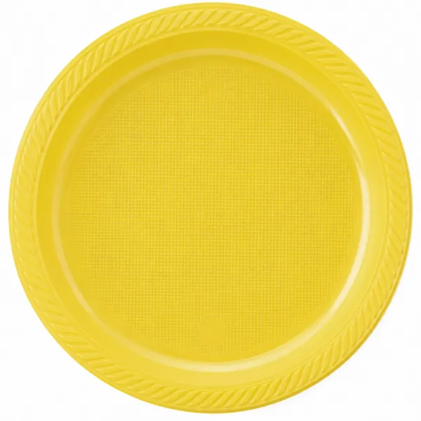 Sarı Plastik Tabak Lüks (25 adet)