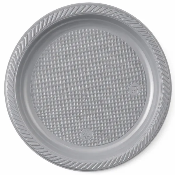Gümüş Plastik Tabak (25 adet)