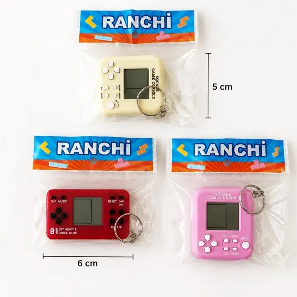 Mini Anahtarlık Tetris Oyunu (Renk Seçenekli 1 adet)