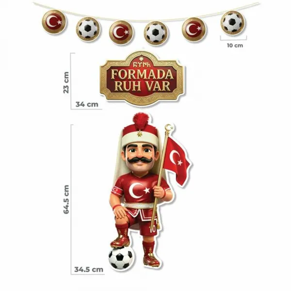 Milli Takım Kapı Duvar Dekor Süs Seti