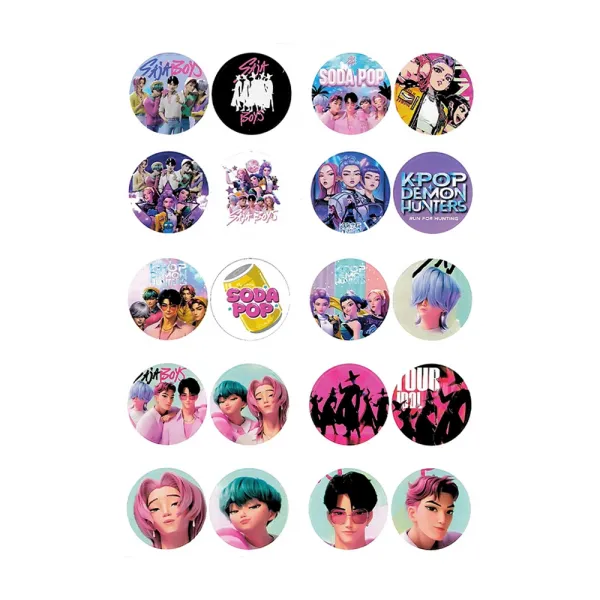 16 Sayfa K-Pop Huntrix Saja Boys Boyama Kitabı Stickerlı 1 Adet
