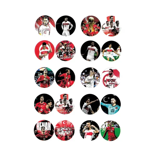 16 Sayfa Milli Takım Boyama Kitabı Stickerlı 1 Adet