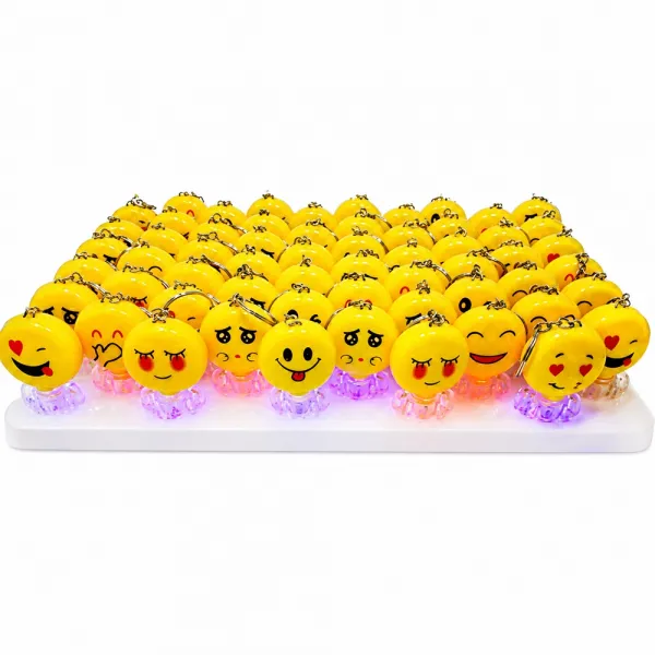 ışıklı Emoji Hediyelik Anahtarlık (1 Adet)