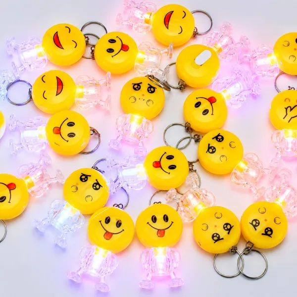 ışıklı Emoji Hediyelik Anahtarlık (1 Adet)