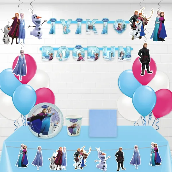 Frozen Doğum Günü Parti Seti (8 Kişilik)