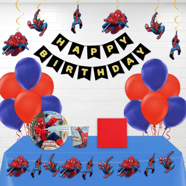 Spiderman Doğum Günü Parti Seti (8 Kişilik)
