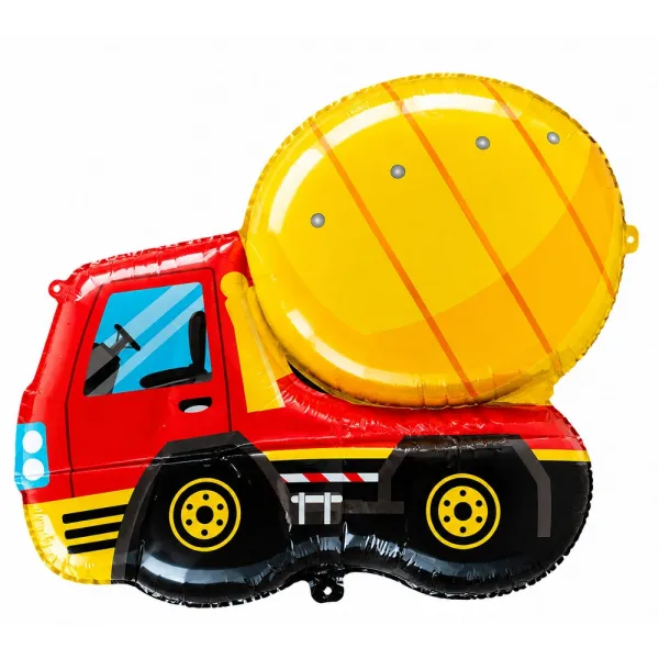 Mixer Truck İnşaat Folyo Balon (70x66 cm)