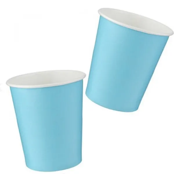 Açık Mavi Karton Bardak (8 adet)