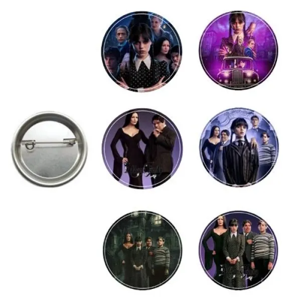 Adams Ailesi Parti Rozeti 6 adet