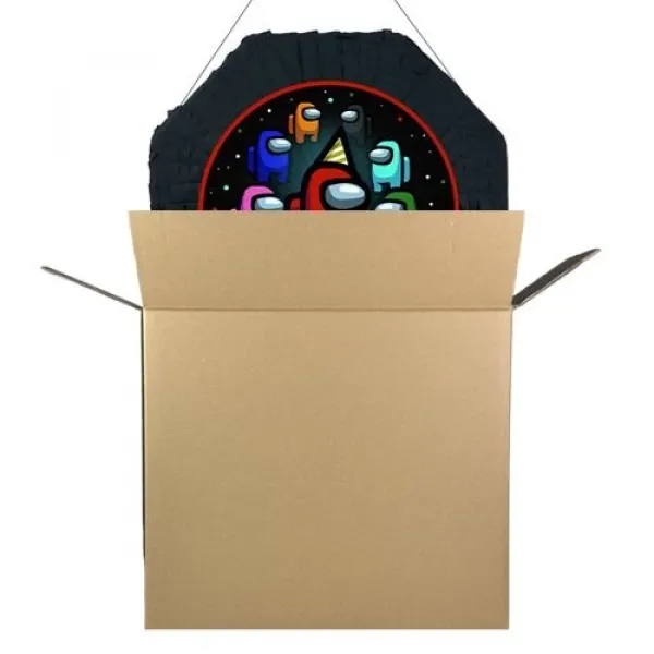 Among Us Pinyata Siyah 42 cm + Sopası