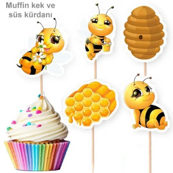 Arı Temalı Şekilli Kürdan 10 Adet