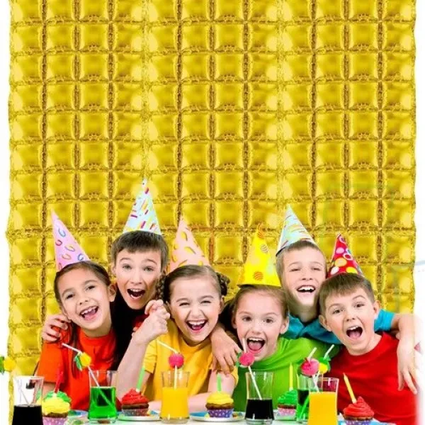 Arka Fon Folyo Balon Perde Gold 60x120 cm