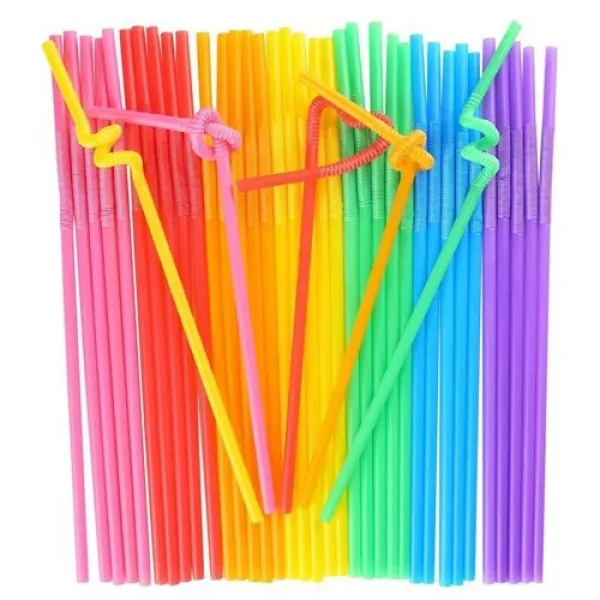 Artistik Körüklü Pipet (50 Adet)