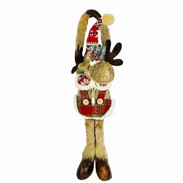 Asılabilir Peluş Geyik Figür Yılbaşı 58 cm