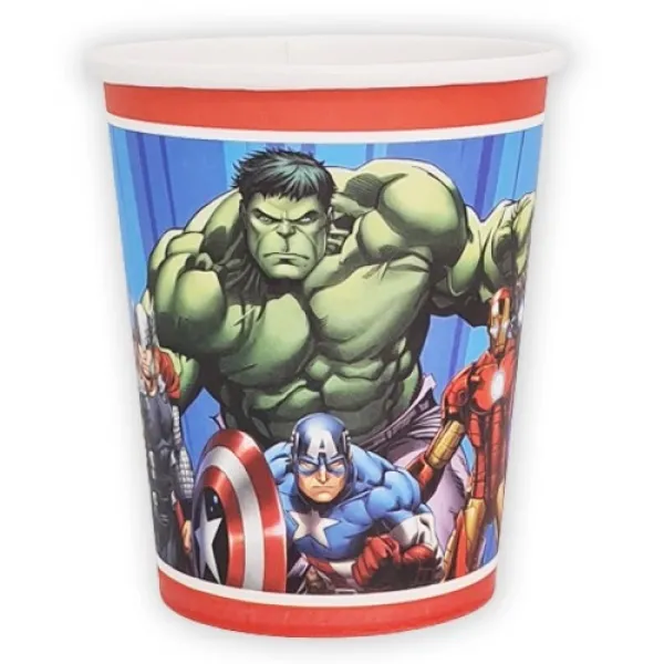 Avengers Yenilmezler Bardak 8 adet